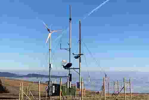 Windbetriebenes Monitoringsystem im Gebirge
